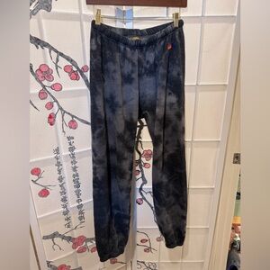 Aviator nation black tie dye sweats